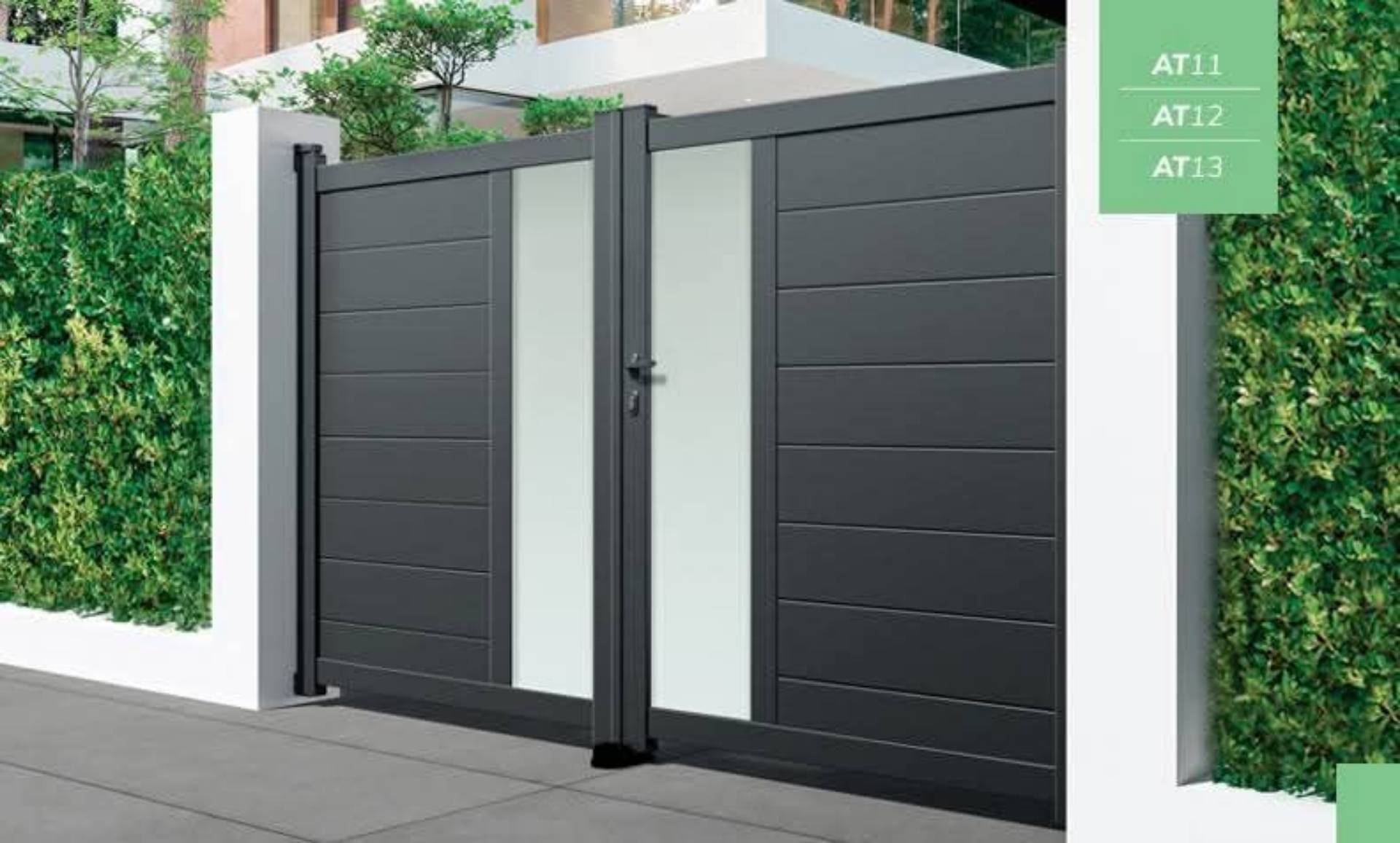 Fournisseur de portail aluminium moderne à Carpiquet
