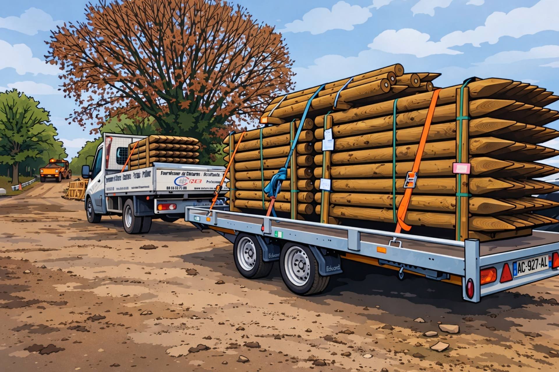 Fournisseur de poteaux bois à Mondeville