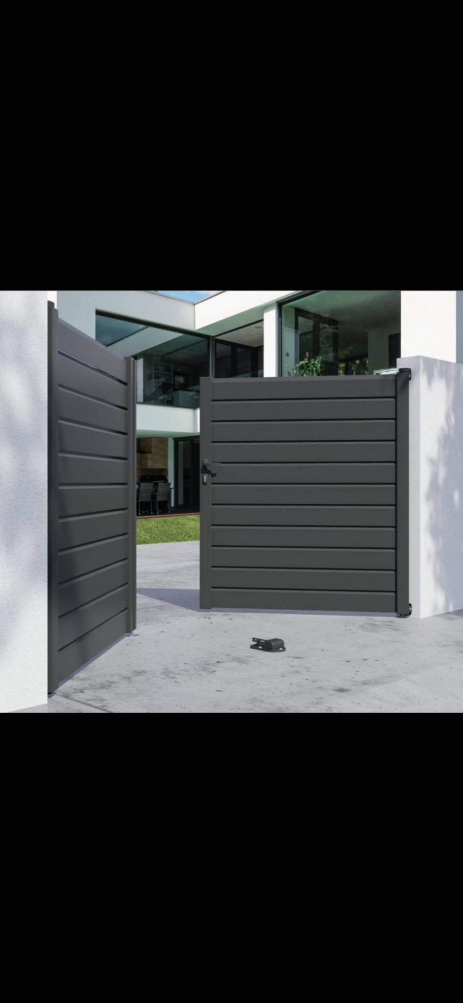 Vente de portail battant aluminium à Ifs