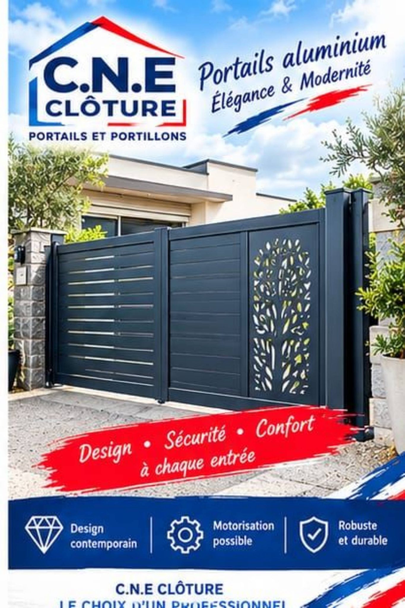 Fournisseur de portails aluminium à Carpiquet