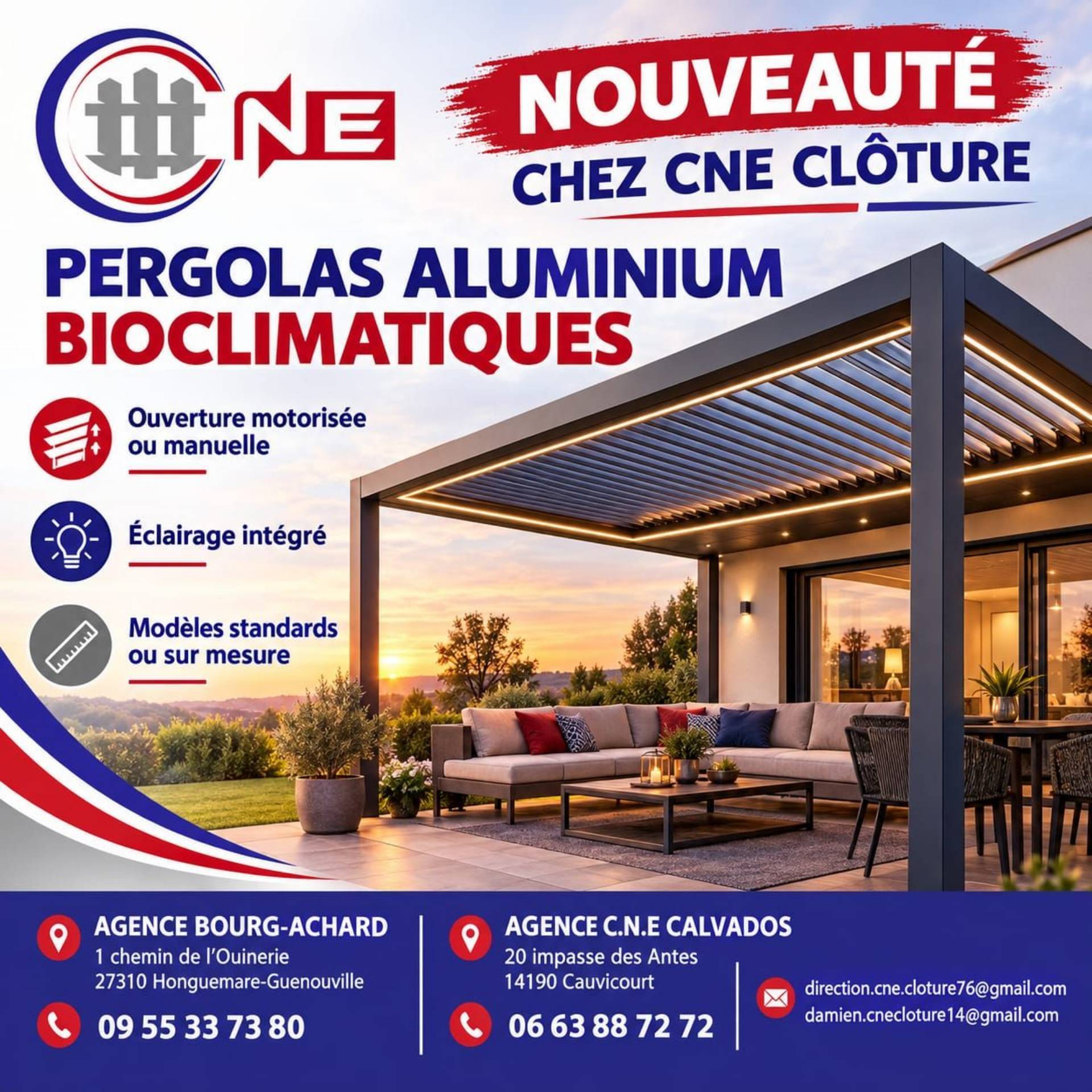 Vente de Pergolas Bioclimatiques à Bayeux